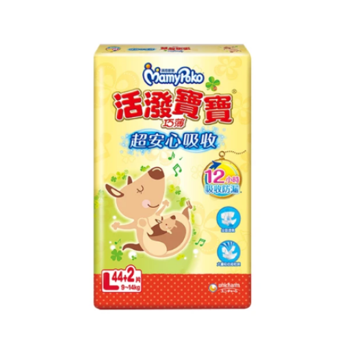 滿意寶寶 活潑寶寶紙尿褲L-XL-4包/箱