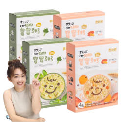 農純鄉 蔬食寶寶粥150公克4入組-瓜瓜藜麥粥/菠菠燕麥粥(低敏入門副食品 寶寶食品 幼兒食品)