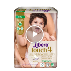 麗貝樂-Touch 黏貼型 4號 M 紙尿褲/尿布(24片x2包)