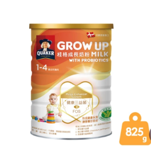 QUAKER 桂格 三益菌成長奶粉 825g/罐(新包裝 3號 1-4歲幼童適用)