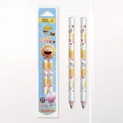 SIMBALION 雄獅文具 BLJP-2 奶油獅學齡前鉛筆2支裝+筆削 2B(3卡1包)