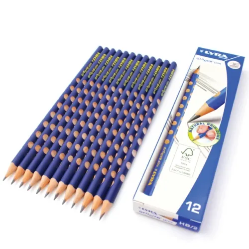 德國LYRA GROOVE 三角洞洞鉛筆-細 12入(左右手 小一 開學 免握筆器 網紅推薦)