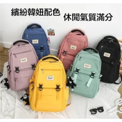 SUNSHINEBAG 日晴 歐美雙扣 大容量書包(護脊 書包 後背包 小學生 兒童 學生書包)