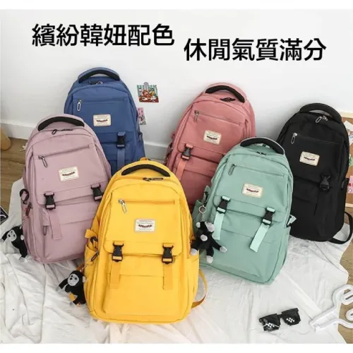 SUNSHINEBAG 日晴 歐美雙扣 大容量書包(護脊 書包 後背包 小學生 兒童 學生書包)