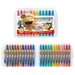 雄獅x奶油獅 CY-003 奶油獅旋轉蠟筆24色