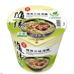 隨緣 椎茸湯麵-12入/箱(泡麵素食)